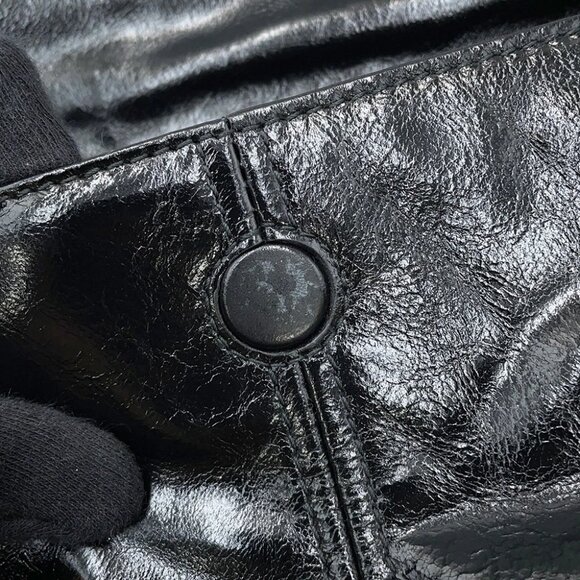 PRADA Shoulder Bag Size Medium Leather Black 1BD376 - Picture 2 of 13